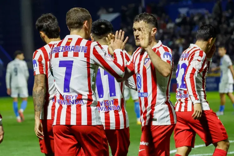 Atlético de Madrid sufre pero avanza de ronda en la Copa del Rey