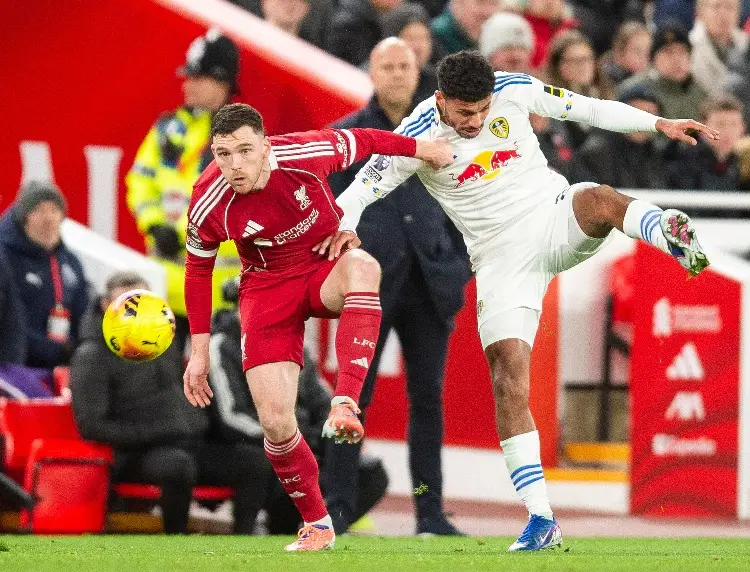 Liverpool deja escapar la victoria ante un débil Leeds United