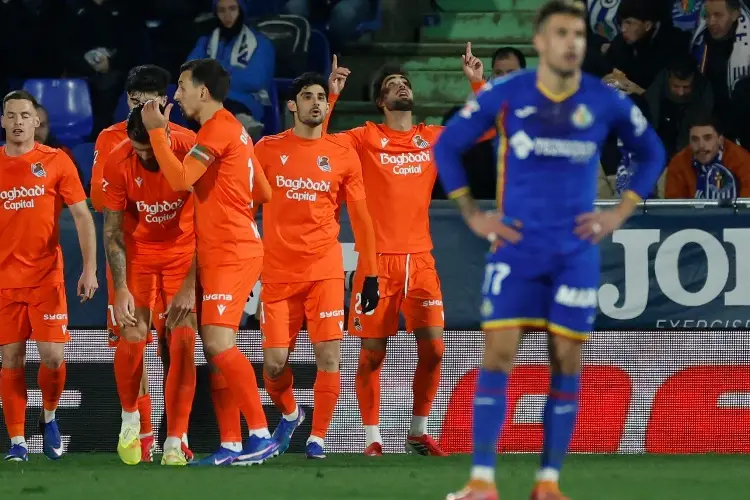 Real Sociedad se impone al Getafe en la Liga de España