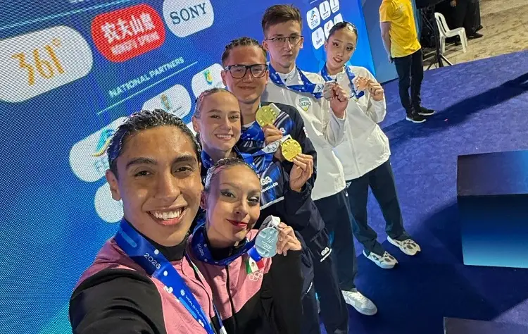 México se luce y gana medallas en el Mundial de Natación Artística 