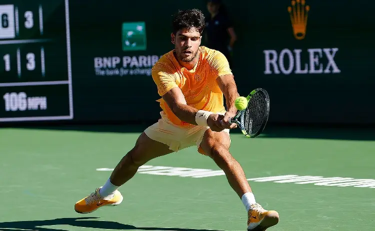 Tenis: Carlos Alcaraz se instala en Cuartos de Final en Indian Wells