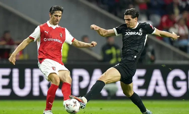 Braga se impone a Friburgo en duelo de Cenicientas en la Europa League 