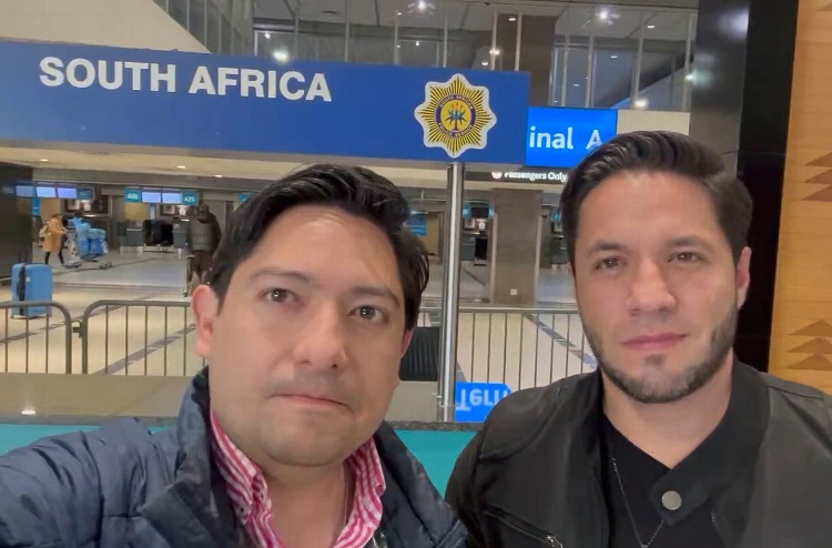 Julio Ibáñez llega a México tras haber estado detenido en Sudáfrica