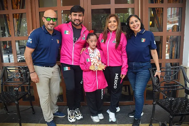 Veracruzana Zoe López se llena de medallas en el Mundial de Gimnasia Rítmica para personas con Síndrome de Down 
