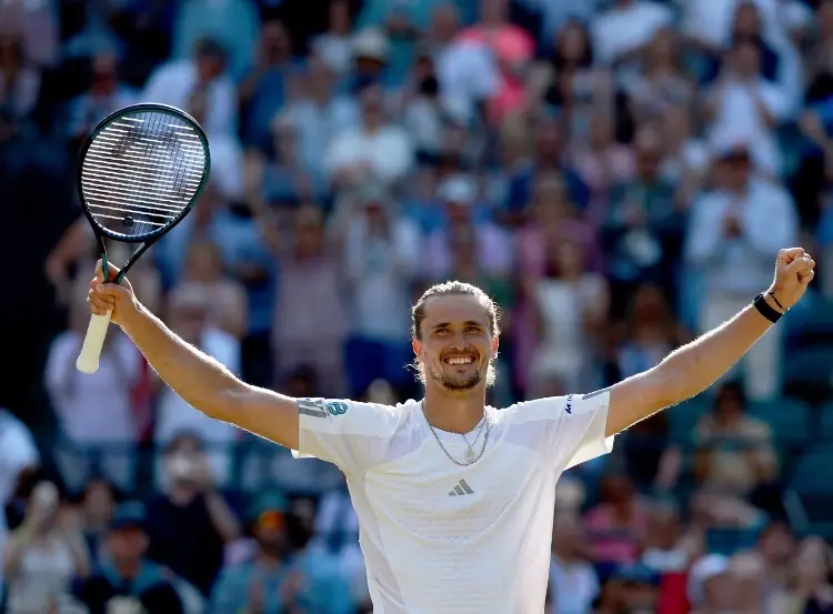 Tenis: Alexander Zverev avanza a semifinales de Wimbledon