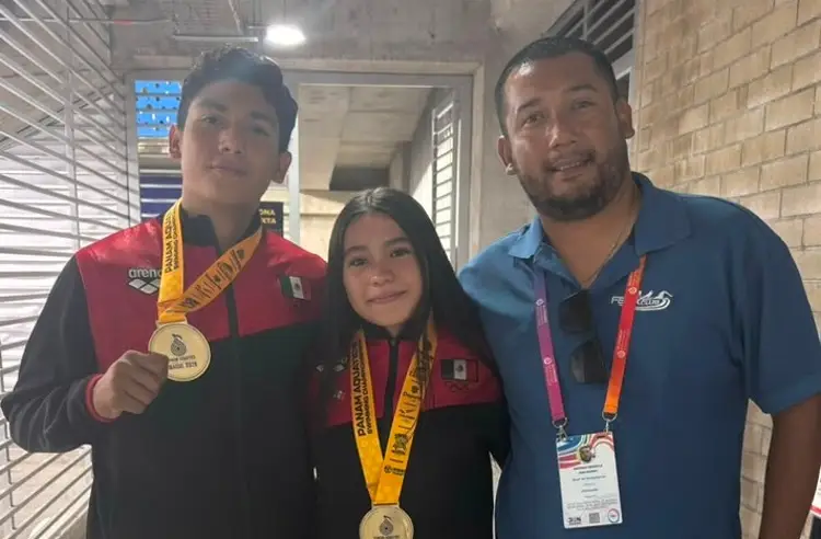 Veracruzanos Leah Cardoza y Víctor Amador brillan en relevos mixtos para darle medalla a México 