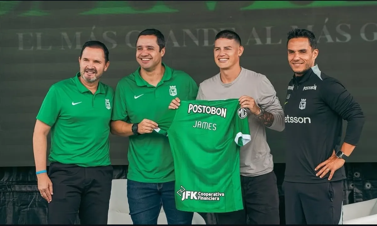 Lo que dijo James Rodríguez tras ser presentado con Atlético Nacional 