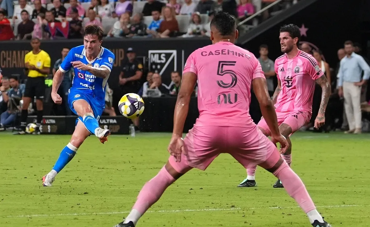 Cruz Azul pierde la Campeones Cup ante el Inter Miami de Messi 