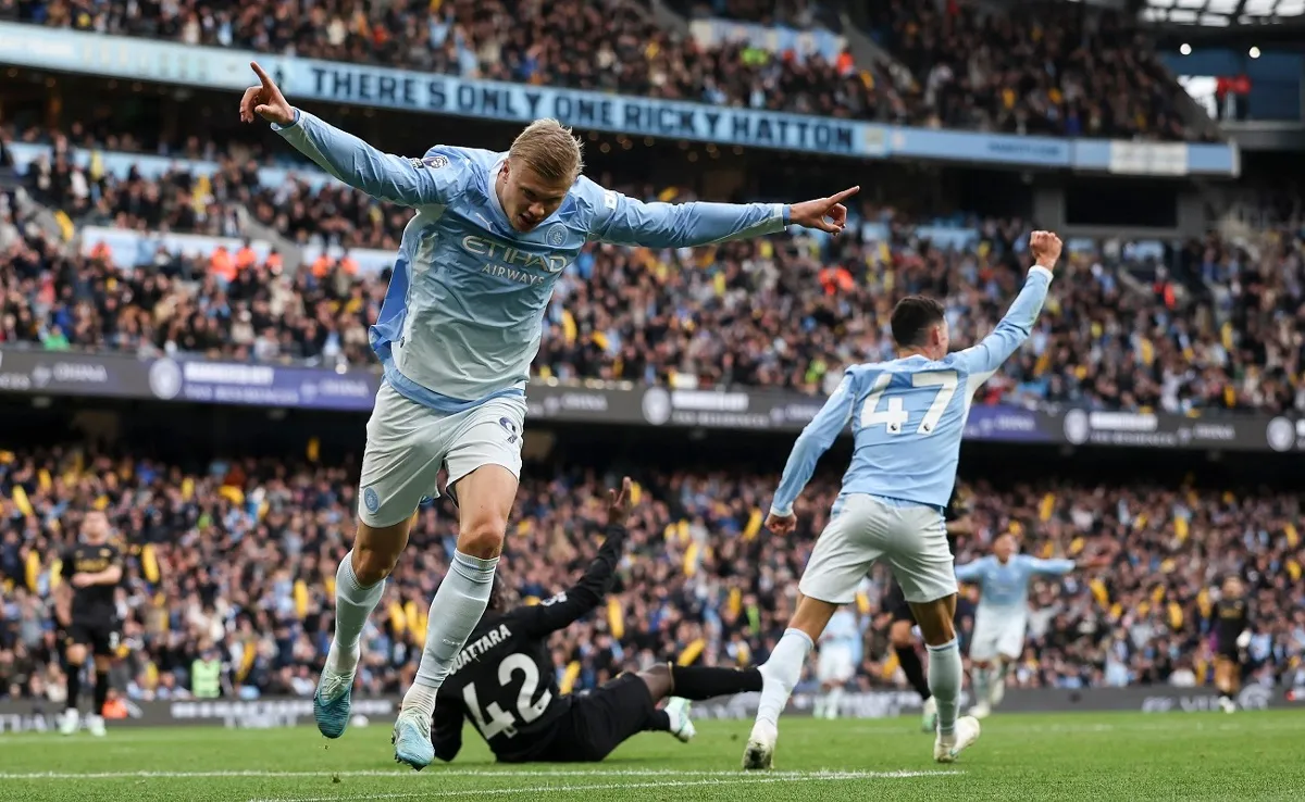 Haaland se viste de héroe y Manchester City sigue con paso perfecto en la Premier 