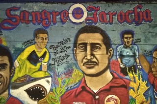 Espectacular mural con figuras de los Tiburones Rojos (FOTO)