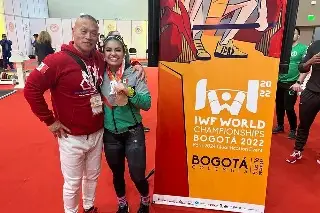 Veracruzana Ana Ferrer logra podio en Mundial de Levantamiento de Pesas