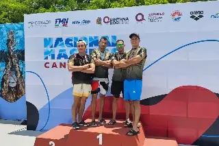 Cosechan medallas nadadores master de Veracruz