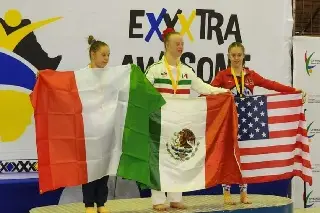 Veracruzana gana medalla de oro en Mundial de Gimnasia para atletas con síndrome de Down