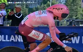 Impresionante Pogacar en la contrarreloj del Giro de Italia