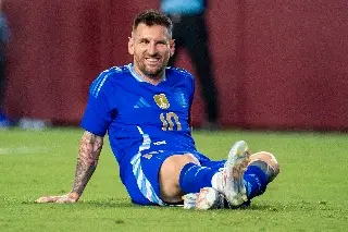 ¡Messi reacciona a como le quitaron el empate a Argentina!