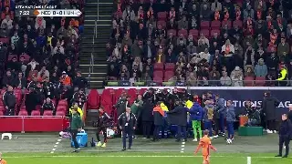 Integrante de la Selección de Hungría convulsiona en pleno juego