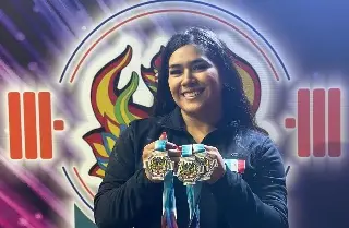 Mexicana Mairyn Hernández gana tres medallas en el Mundial de Levantamiento de Pesas