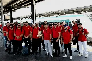 ¡Insólito! El Águila de Veracruz viaja EN TREN para su siguiente juego en la LMB