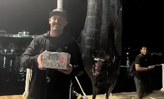 Pescan impresionante Marlin de más de 600 libras en Veracruz (VIDEO + FOTOS)