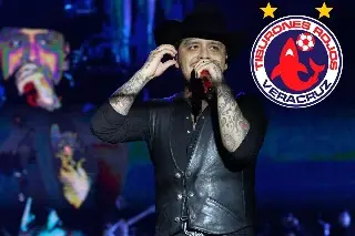Christian Nodal recuerda en Veracruz cuando lo invitaron a comprar a los Tiburones Rojos