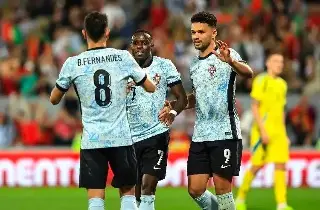 Con varios cracks mundiales, así llegó Portugal a México 