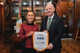 Sheinbaum e Infantino garantizan que 'todo va a salir maravilloso' en el Mundial