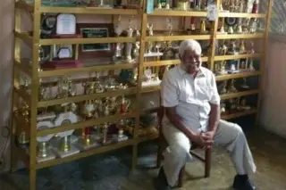 Veracruz despide al maestro Leon Moisés Cobos Hernández, portador de la Flama Olímpica