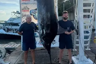 ¡Veracruzanos logran captura de Marlin de 288 kilos!