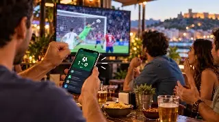 Cuando el móvil cuenta el gol antes que la televisión