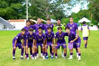 ¡Goleada morada! Racing de Veracruz Sub-16 consigue su primera victoria en la Liga TDP